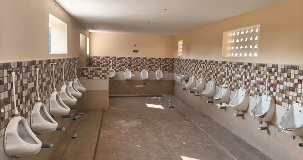 Boys Toilet & Paver Block